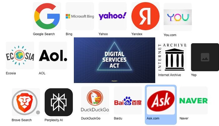 Search engine and DSA logos